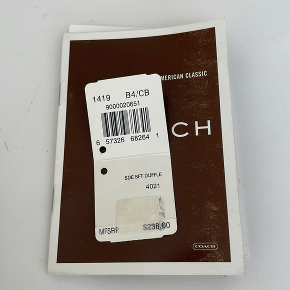 Coach Suede Tassel Duffle Bag - Picture 4 of 16